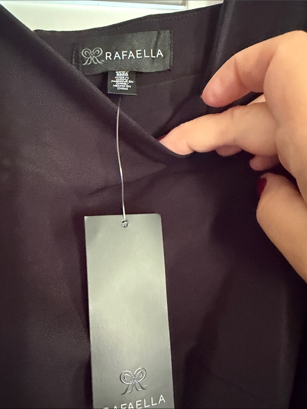 Rafaella Black Scoop Neck Midi Dress - Picture 3 of 4